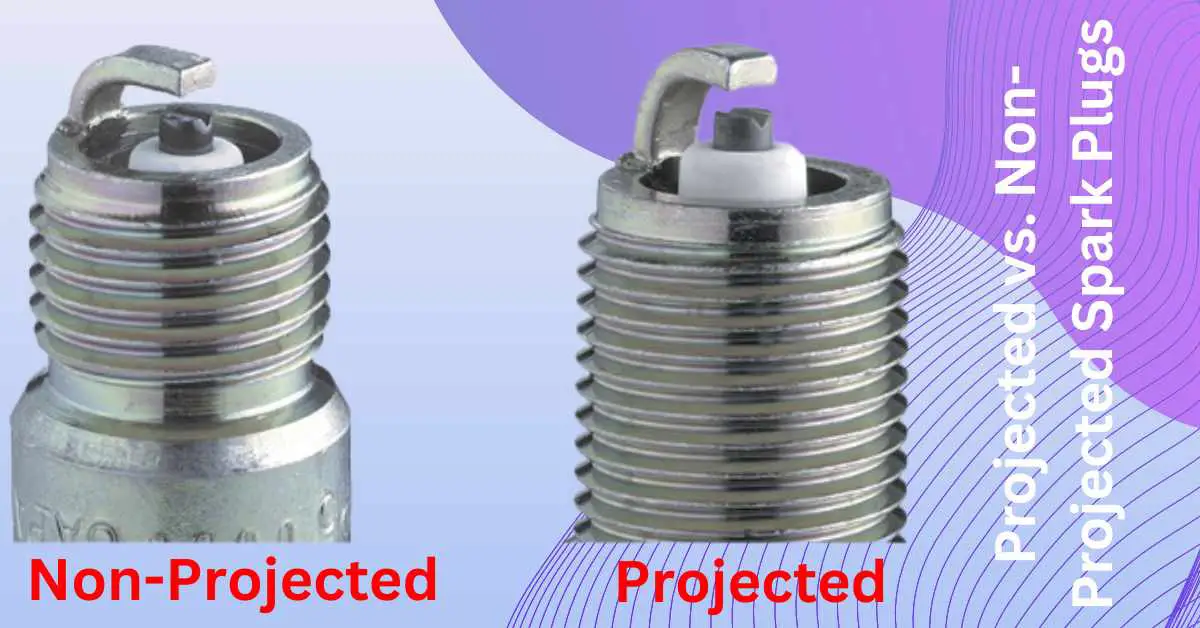 Image of Projected vs. Non-Projected Spark Plugs
