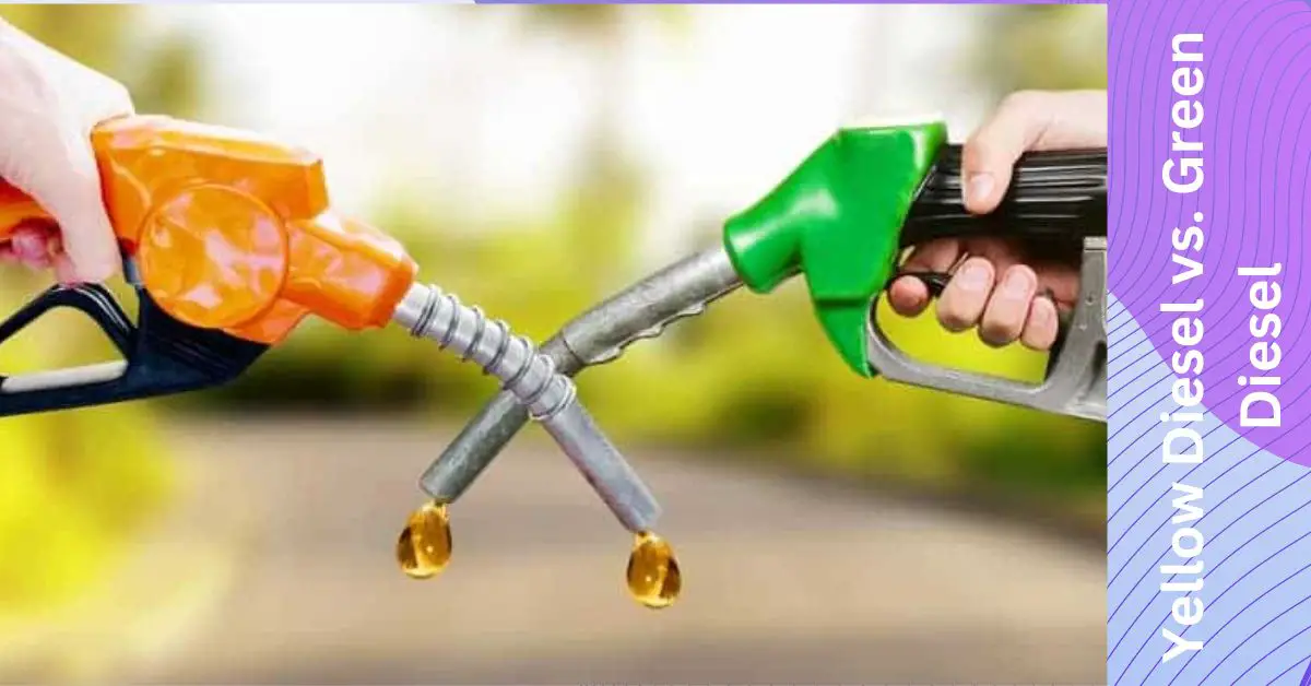 Image of yellow Diesel vs. Green Diesel
