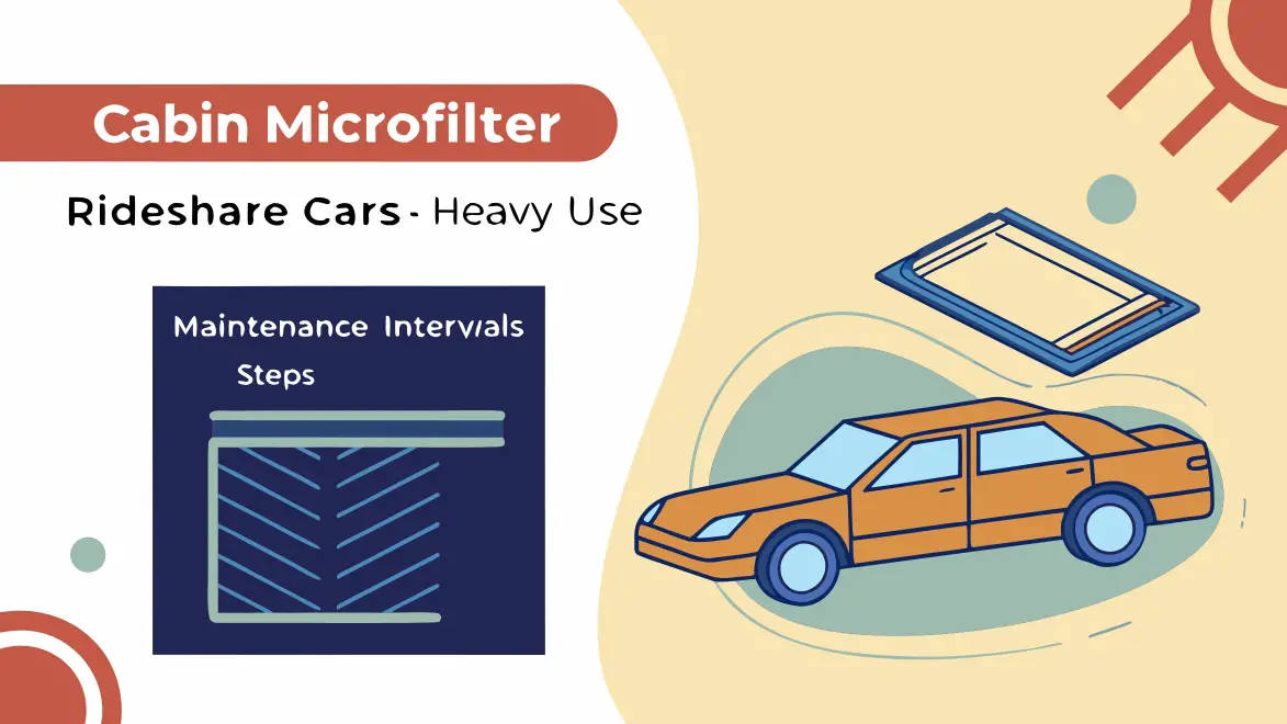 How Often to Replace Cabin Microfilter in Rideshare Cars Under Heavy Use